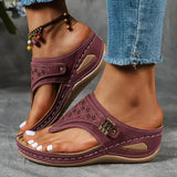 Verna | Sandalen – Bordeauxrot