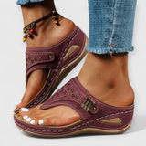 BRAELYN | Elegante Komfort-Sandalen – Bordeauxrot