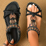 Maria | Bequeme Sandalen – Graphitschwarz