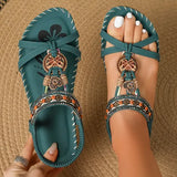 Maria | Bequeme Sandalen – Amazonengrün