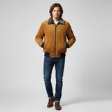 Herren Winterjacke | Kragenbetonte Ausführung mit markanter Form – Gelb