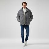 Herren Winterjacke | Strukturierte Form mit klarer Linienführung – Grau