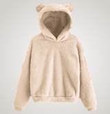 Tialyn - Plüsch-Hoodie mit Bärenohren – Aprikose