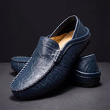 Elias | Bequeme Slip-On Polster-Loafers für stilvolle Auftritte – Dunkelblau