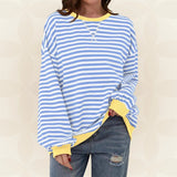 Juliana | Lässiger Oversized-Pullover – Hellblau