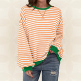 Juliana | Lässiger Oversized-Pullover – Orange