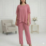 Oda | Asymmetrisches Loungewear-Set – Lys rosa
