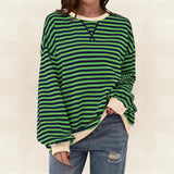 Juliana | Lässiger Oversized-Pullover – Dunkelgrün
