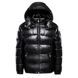 Herren-Winterjacke mit isolierter Struktur | pufferbauweise – Schwarz