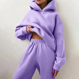 Casual Vintage Oversized Trainings- & Jogginganzug für Damen | Perfekt für lässige Tage – Lila
