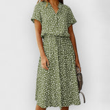 April | Schickes Bequemes Kleid – Grün