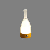 LED Tischlampe in Flaschenform – Wiederaufladbare Designleuchte – Gelb