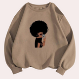 Kahale-legere-damen-sweatshirt – Braun