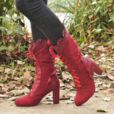Cornelia – stiefel für damen – Rot