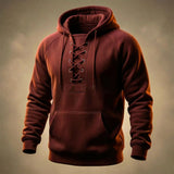 Paulus - Hochwertiger Baumwoll Kapuzenpullover – Rot