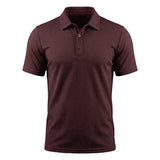 Dario | Atmungsaktives Stretch Poloshirt – Merlot Rot