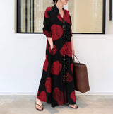 Maxikleid Lässig und Elegant für Damen - Zahrielle – Rot