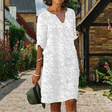Amber - Elegantes Kleid für Damen – Weiß