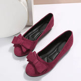 Katelynn - Bequeme flache Schuhe aus Wildleder für Damen – Rot