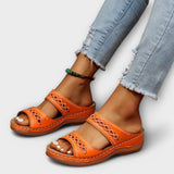 Amalia - Orthopädische Sandalen – Orange