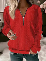 Aurora - warmer pullover mit Stil! – Rot