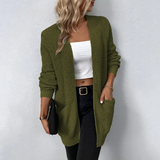 Lana™ - Lässiger Relaxed Cardigan – Grün (Fast ausverkauft)