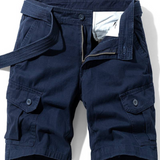 Funktionale Herren Shorts mit mehreren Taschen für Alltag und Abenteuer – Marineblau