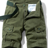 Funktionale Herren Shorts mit mehreren Taschen für Alltag und Abenteuer – Armeegrün