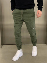 Roland | Stylische Cargo-Jogger – Grün