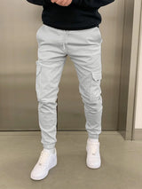 Roland | Stylische Cargo-Jogger – Grau