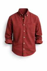 DIEGO | CASUAL-CHIC HEMD – Kupferrot