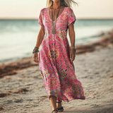 Claudia | elegantes Sommerkleid – Rosa