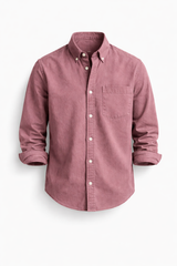 DIEGO | CASUAL-CHIC HEMD – Rostbraun