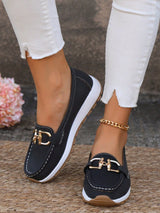 Rosemunde | Damen Loafer Schuhe mit Schnalle – Schwarz