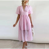 Julia - Elegantes Sommerkleid – Babyrosa