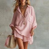 Rosina | Damen Zweiteiler Set – Rosa