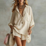 Rosina | Damen Zweiteiler Set – Khaki