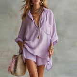 Rosina | Damen Zweiteiler Set – Lila