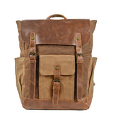 GRANADA | Vintage Laptop-Rucksack – Kaffee