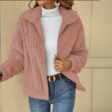 Sheena™ - Plüsch Winterpullover – Rosa