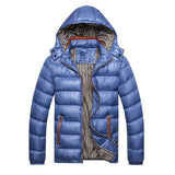 Gesteppter schutz - wattierter wintermantel – Blau