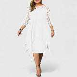 Kaitlyn | MIDI-KLEID – WEISS