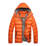 Gesteppter schutz - wattierter wintermantel – Orange