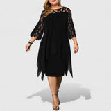 Kaitlyn | MIDI-KLEID – SCHWARZ