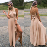 Analie – Atemberaubendes Multiway-Maxikleid – Champagner
