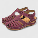 Pia | Komfortable Atmungsaktive Sandalen – Bordeaux