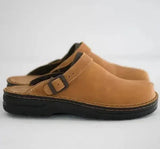 James - Orthopädische Lederpantoffeln – Braun