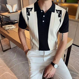 Matthew | Slim-Fit Kurzarm Poloshirt – Schwarz