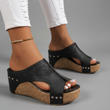 Layen – Sandalen Mit Keilabsatz – Schwarz