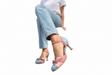 Schuhe für Damen mit Riemendetail – Blau